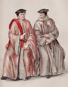 Sędziowie w szatach za panowania Elżbiety I, z „Krótkiej historii ludu angielskiego” J.R. Greena, opublikowanej w 1893 r. autorstwa English School