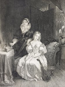 Julia i jej Pielęgniarka, z „Galerii Portretów Historycznych”, wydana ok. 1880 r. autorstwa English School
