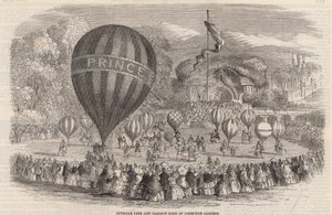 Festyn dla nieletnich i wyścig balonowy w Cremorne Gardens autorstwa English School