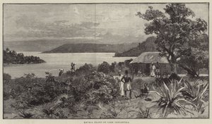 Lake Island na jeziorze Tanganika (Engirving) autorstwa English School