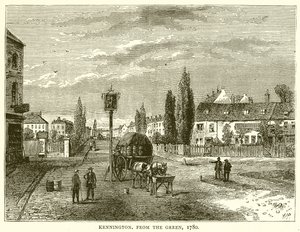 Kennington, z Zielonego, 1780 autorstwa English School