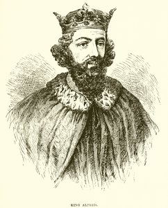 Król Alfred autorstwa English School