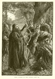 Król Alfred w obozie duńskim, 895 autorstwa English School