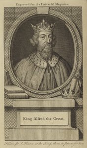 Król Alfred Wielki autorstwa English School