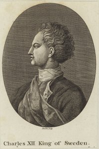 Król Karol XII Szwecji autorstwa English School