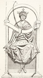 Król Edgar (z Cotton MS) autorstwa English School