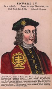 Król Edward IV (kolorowy grawerunek) autorstwa English School