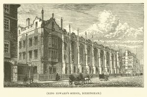 Szkoła Króla Edwarda, Birmingham (grawerunek) autorstwa English School