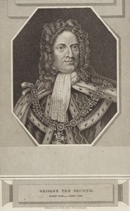Król Jerzy II z Wielkiej Brytanii i Irlandii autorstwa English School