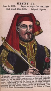 Król Henryk IV (kolorowy grawerunek) autorstwa English School