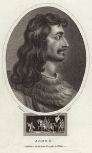 Król Francji Jan II autorstwa English School