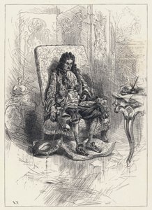 Król Francji Ludwik XVI, samotny i złamane serce (grafika) autorstwa English School