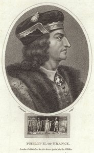 Król Filip II Francji autorstwa English School
