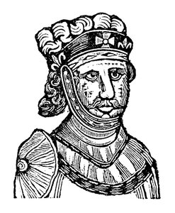 Król Ryszard I, przydomek Coeur De Lion (drzeworyt) autorstwa English School