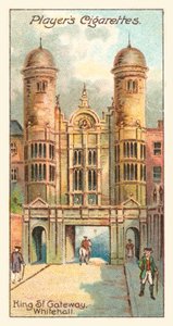 King St Gateway, Whitehall (chromolitho) autorstwa English School