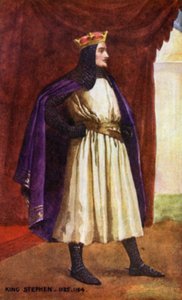 King Stephen (kolorowa litografia) autorstwa English School
