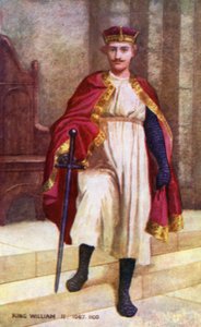 Król Wilhelm II (kolorowa litografia) autorstwa English School