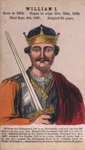 Król Wilhelm I (kolorowy grawerunek) autorstwa English School