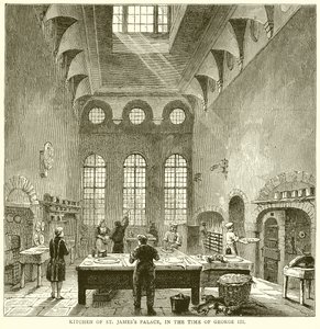 Kuchnia pałacu św. Jakuba w czasach Jerzego III autorstwa English School
