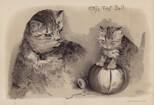 Pierwszy bal Kitty (chromolitho) autorstwa English School