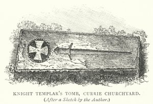 Grobowiec Templariuszy, cmentarz Currie (rycina) autorstwa English School