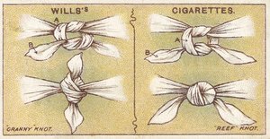 Węzły, nr 6 z serii kart Willss Cigarettes, 1913 autorstwa English School