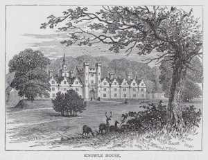 Dom Knowle (grawerowanie) autorstwa English School
