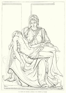 La Pieta Di Michelangelo, Bazylika św. Piotra w Rzymie (rycina) autorstwa English School