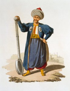 Kadziarka, 1818 (kolorowa akwatinta) autorstwa English School