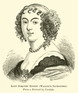 Lady Dorothy Sidney, Wallers Sacharissa autorstwa English School
