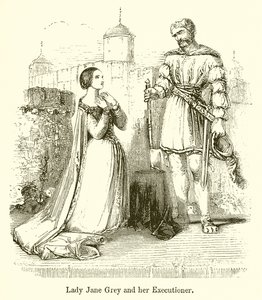 Lady Jane Grey i jej kat autorstwa English School