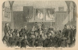 Lambeth Palace – Arcybiskup Canterbury wydaje wyrok w sprawie pana Poolesa autorstwa English School