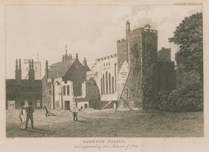 Pałac Lambeth w postaci, w jakiej pojawił się jesienią 1829 r. autorstwa English School