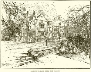 Pałac Lambeth, od Ogrodu autorstwa English School