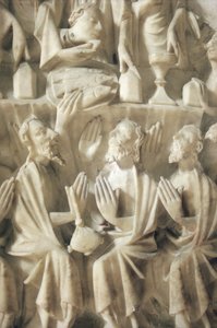 Ostatnia Wieczerza, detal (alabaster) autorstwa English School