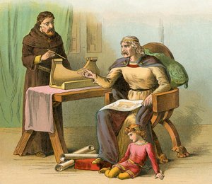 Ostatnie lata panowania króla Roberta: budowa statków autorstwa English School
