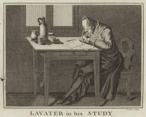 Lavater w swoim gabinecie autorstwa English School