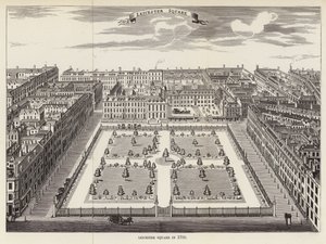 Plac Leicester w 1700 autorstwa English School
