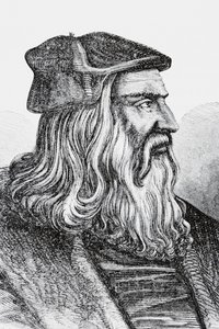 Leonardo da Vinci (lito) autorstwa English School