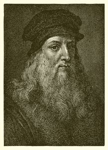 Leonardo da Vinci autorstwa English School