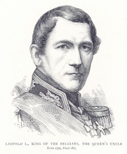 Leopold I, król Belgów, wujek królowych autorstwa English School