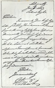 د ولیم IV څخه لیډي نیلسن ته لیک، 1827، په 