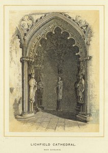 Katedra w Lichfield, wejście zachodnie autorstwa English School
