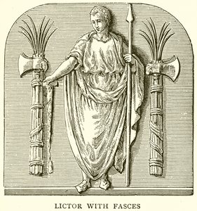 Liktor z Fasces autorstwa English School