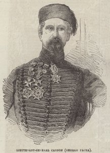 Generał porucznik Cannon (Behram Pacha) (rycina) autorstwa English School