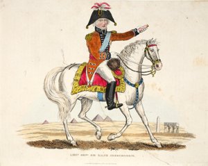 Generał porucznik Sir Ralph Abercrombie, pub Richarda Evansa, ryty przez Romneya, ilustracja z An Historical Account of the Battle of Waterloo autorstwa Williama Mudforda, 1816 autorstwa English School