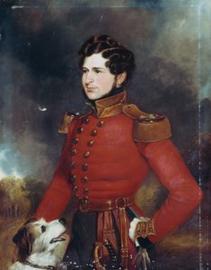 Porucznik Edward Hope Smith Bowdich (1822-82) ok. 1840 autorstwa English School