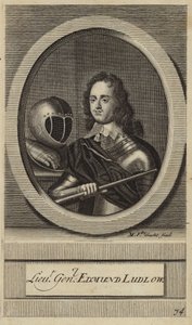 Generał porucznik Edmund Ludlow autorstwa English School