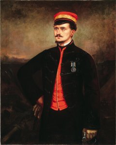 Porucznik Thomas Murphy w rozbieranym mundurze kontyngentu tureckiego, Krym, 1857 autorstwa English School