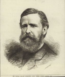 Porucznik Verney Lovett Cameron (grawerunek) autorstwa English School